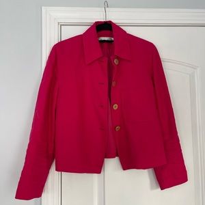Pure linen pink blazer Size 4 / small